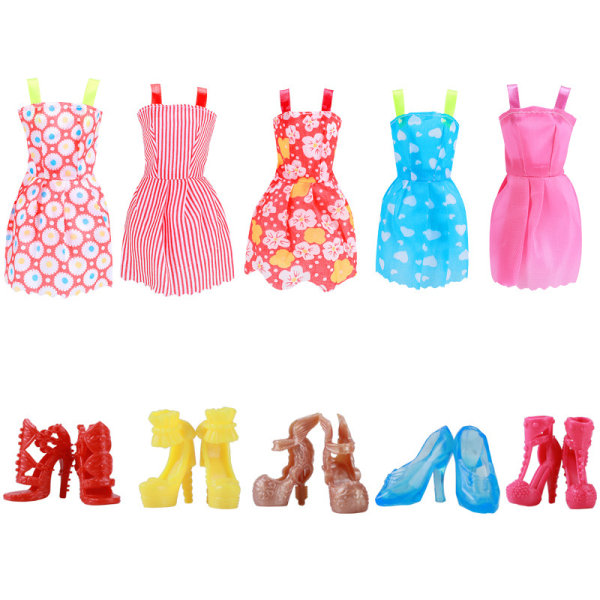 60 stycken 30cm/11in Barbie kläder och skor dress-up accessoarer