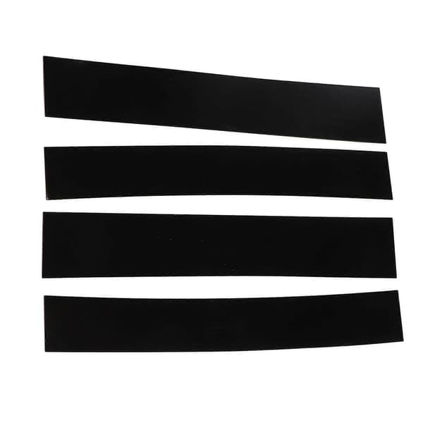 4 stk. 4D Style Pillar Post Trim Blank Sort Spejl Overflade Pillar Molding Sticker Erstatning for Escalade 2007?2014