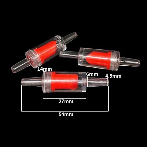 Plast Envägs Backventiler 10st Akvarium Luftpump Red