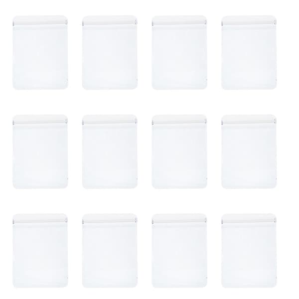 200 st transparenta plastpåsar med dragkedja