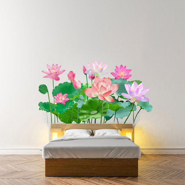 Nasturtium väggdekal vardagsrum sovrum dekoration målning stil 3
