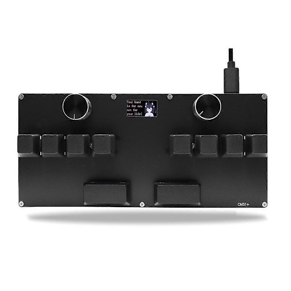 CM51+ OSU Gaming Tastatur Hvid Switch Hurtig Trigger Magnetisk Switch Tastatur med Knap Skærm Kopier Indsæt Genvej Sort