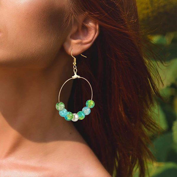 Øreringe Hoops til smykkefremstilling, 40 stk. 2 farver 40mm Øreringefremstillingskit Bulk Beading Hoops Øreringe Finding Round