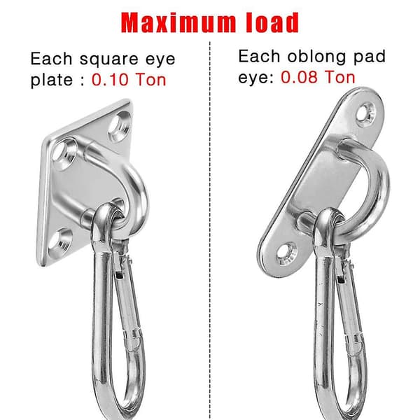4 st Oblong Pad Eye Plate