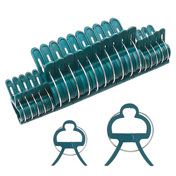 Växtstöd clips, 20-pack återanvändbara trädgårdsklämmor för skonsamma växter och blommor, stöd för klätterväxter och stjälkar