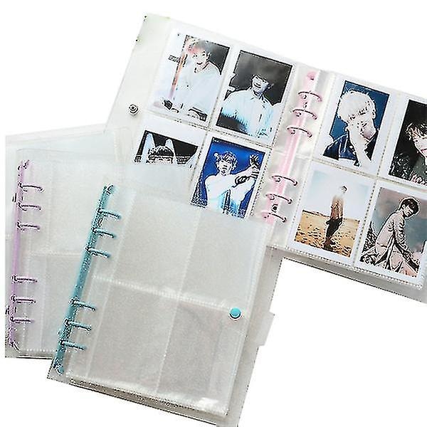 100 st fickor fotoalbum mini album scrapbook för foton samla bok 3 tum fotokort pärm