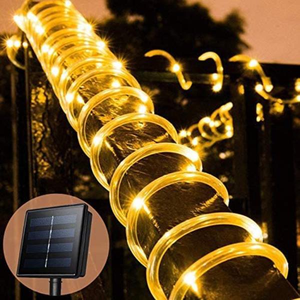 7m 500 LED solcellslingor Vattentät utomhus trädgårdsfestdekoration