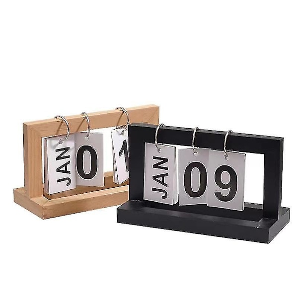 Skrivbordskalender för kontor, blädderkalender, present till minnesdag, blå