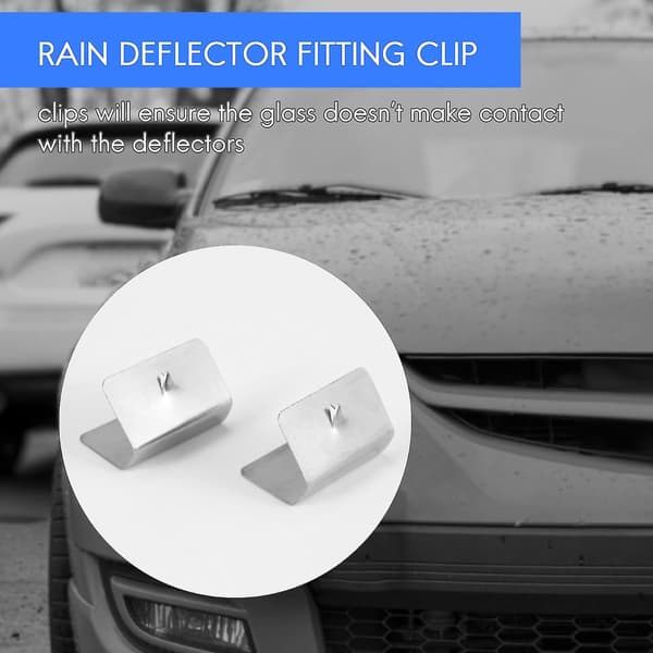 10 stk. Bilregn Øyenbryn Klips Vindregn Deflektor Metall Montering Klips Utskifting For G3 Send Klips