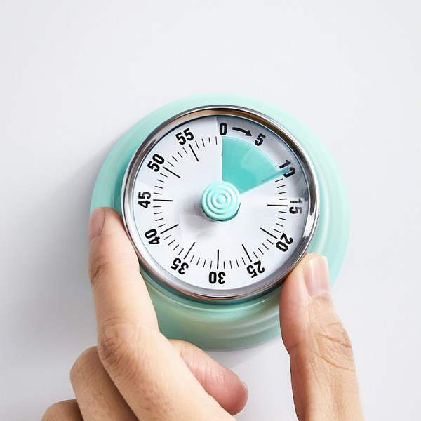 Kök timer, köks nedräkningsmatlagningstimer påminnelse, magnetisk tidsstyrningstimer mekanisk grön