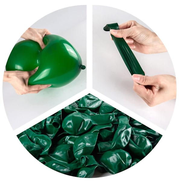 100 ballonger assortert farge 12 tommer lateksballonger for festdekorasjon bue girlander dekorasjon Green