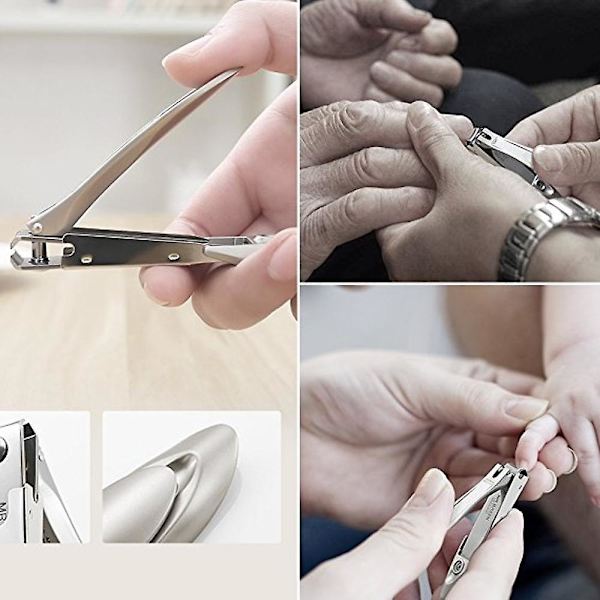 Rustfrit manicure-værktøj i rustfrit stål, negleklipper med aftageligt design, neglesaks
