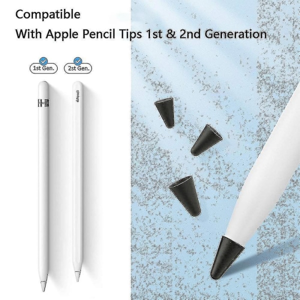 30st cover kompatibelt med Apple Pencil Tips Protector Silikon Cap Tillbehör för Apple Pencil