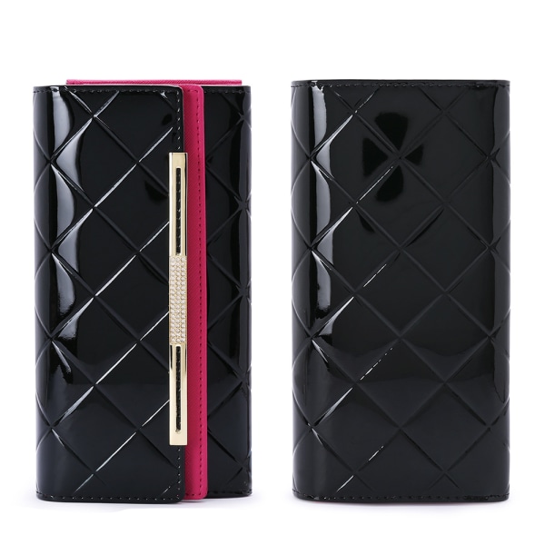Plånbok för kvinnor Lång plånbok med stor kapacitet Handväska i europeisk och amerikansk mode kohud plånbok i äkta läder