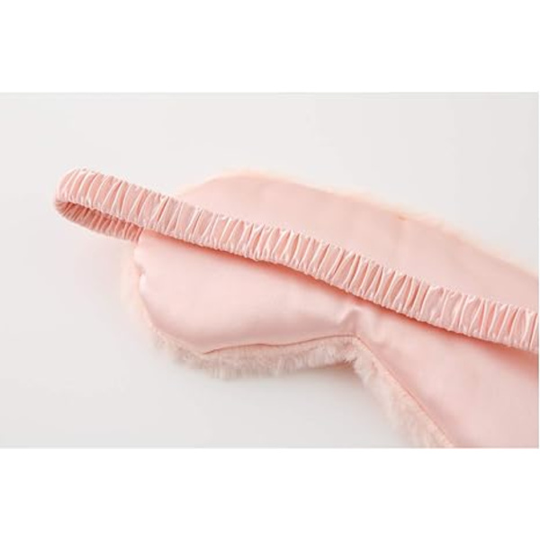 Mjuk plysch kanin sovmask nattmask silke blackout ögonmask för sovande rese mask med elastisk rem, kvinnor och män, flerfärgad valfri