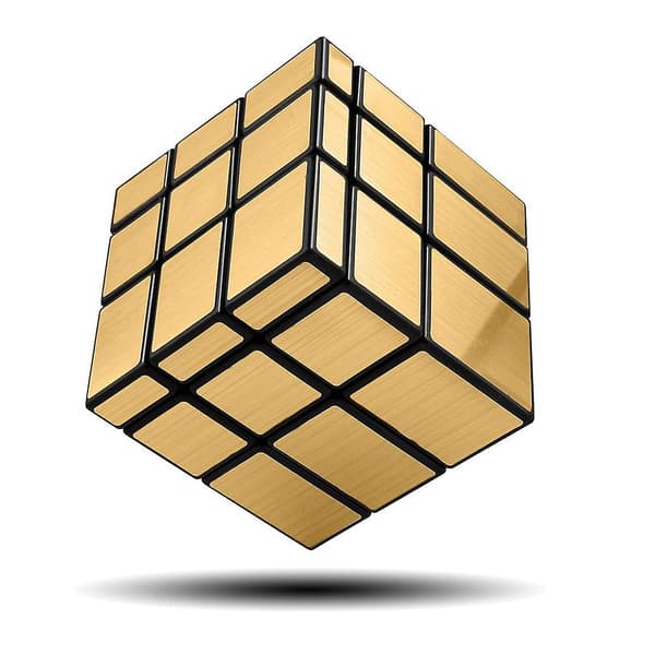 Spejlblokke Cube Golden