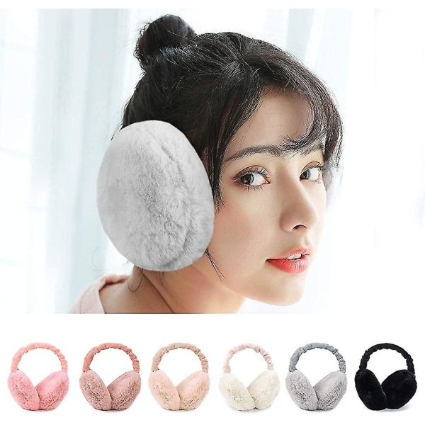 2pcs Winter Earmuffs, Women&#39;s Plush Earmuffs, Foldable Earmuffs