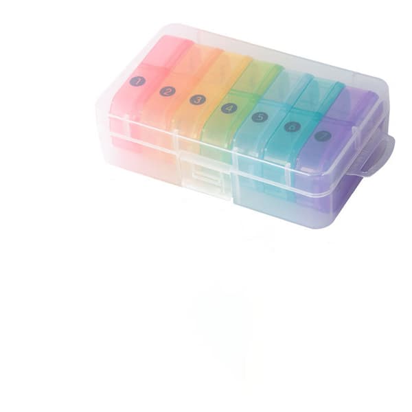 Musta plus seitsemän väriä Classic Weekly Pills - Värivalikoima