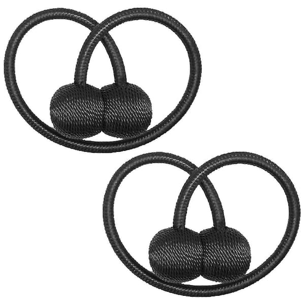 Magnetiske gardinbindere clips gardin spænder holdbacks Black