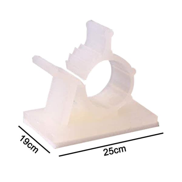 Nylon Wire Justerbare Kabelklemmer Lim Kabelhåndtering Klemmer White