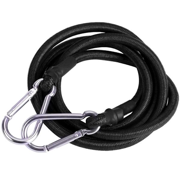 2 stk. 40 tommer/1 meter elastik reb med karabinhage, overlegen latex heavy duty stropper stærk elastisk reb
