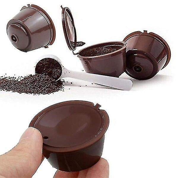 6 st passar till Dolce Gusto kaffefilterkopp återanvändbara kaffekapselfilter för Nespresso med