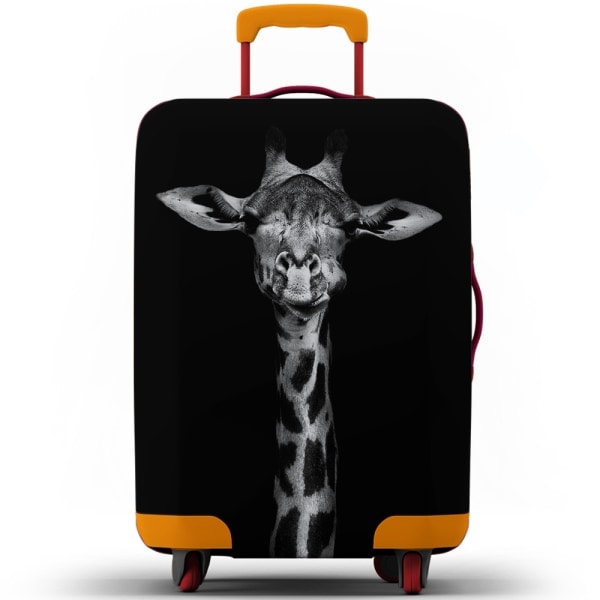 Trykt kufferttaske beskyttelsespose Støvbestandig Cover Giraffe XL
