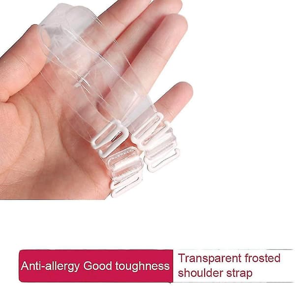 BH-stropper Gennemsigtige Transparente Justerbare Usynlige BH-stropper Udskiftning