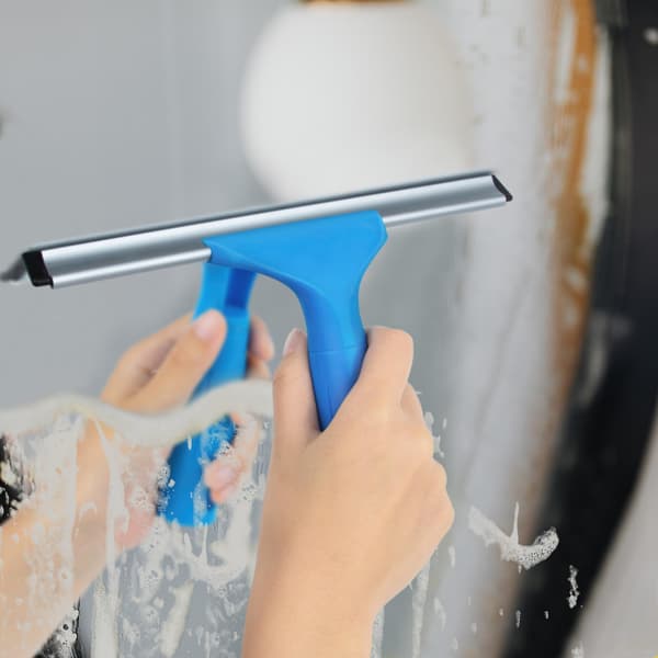 Profesjonelt vindusvaskesett - Squeegee og mikrofiber vindusskrubber 40CM