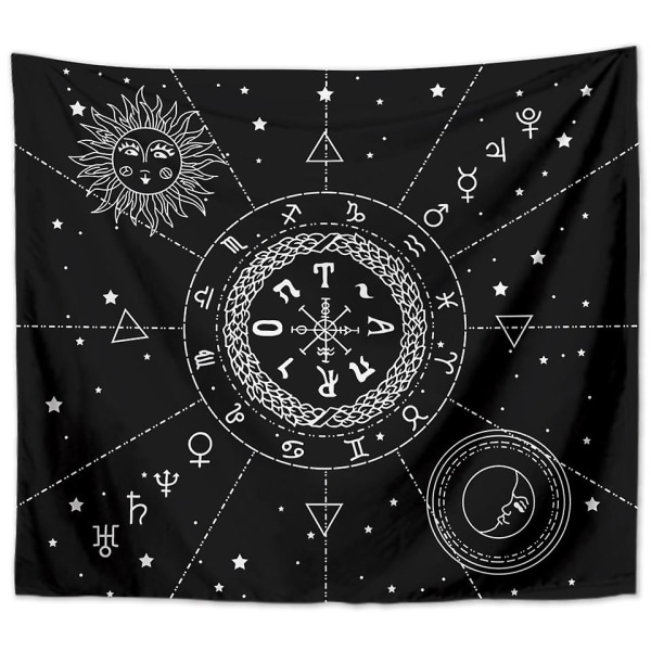 Altartyg Zodiac Witchcraft Alter Tarot Spread Top Duk Wiccan Square Andlig Helig Duk 51 X 59 tum F