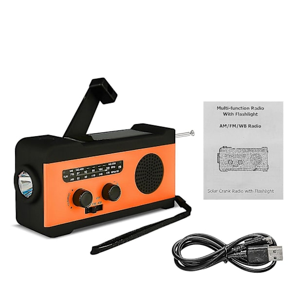 Solardriven nödväderradio