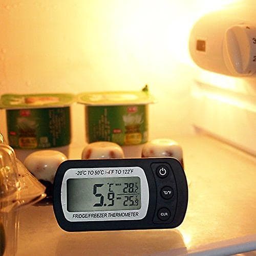 Kyltermometer Kylskåp Digital Vattentät Frys Termometer Lcd-skärm