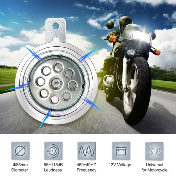 Φ85mm 12V 110db Super Loud Universal Motorcycle Electric Horn Speaker
