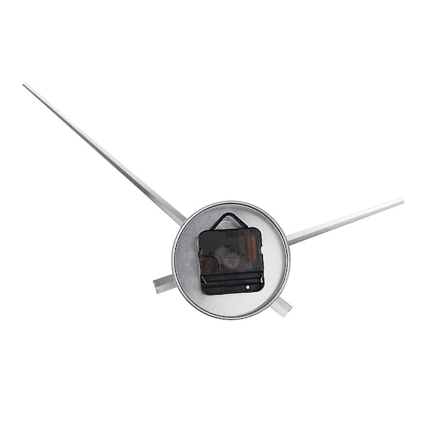 3D klokkehender, DIY store klokkehender nåler veggklokker 3D hjemmekunstdekor kvartsurmekanisme tilbehør Silver