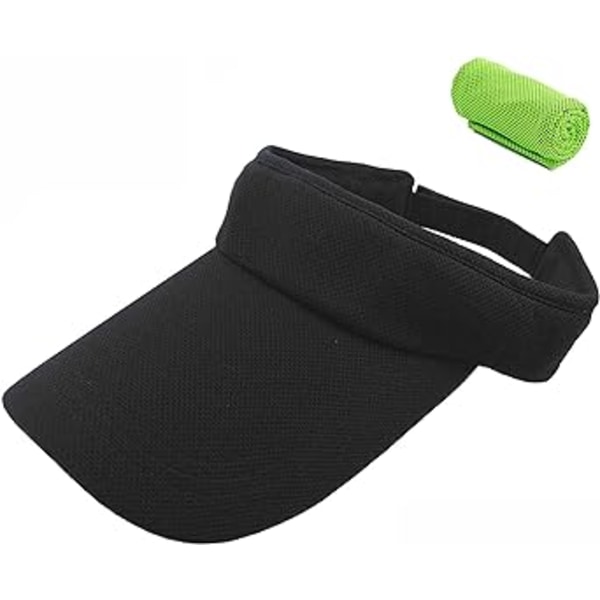 Solskærme til kvinder og mænd, Visirbeskyttelse, Visir Cap Sports Hat Air Leisure Hat Anti-UV Hatte Visir til Golf Tennis Løbetøj Jogging Sport