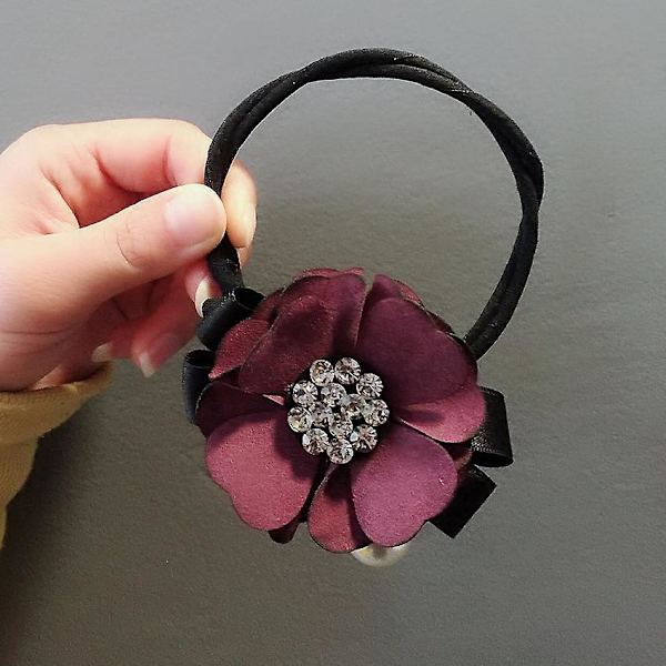 3 stk. Kvinners Blomster Rød Knoppform Til Verktøyholder Bånd Hodeplagg Tilbehør Damer Topsy Ring Hodebånd