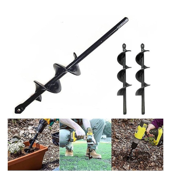 Hageskruer Bor Bit Vridbar Bor Bit Hagegraving Hull Planting Verktøy Hage Bor Bit 4x22cm