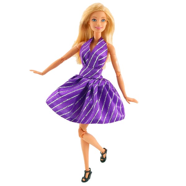 Barbie-muotiasu, 7 osaa, 7 nuken tarviketta, lapsille