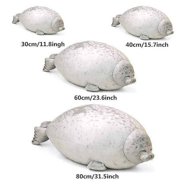 Söpö pehmoinen hyljepatja, pullea hyljepehmolelu tyyny 30cm