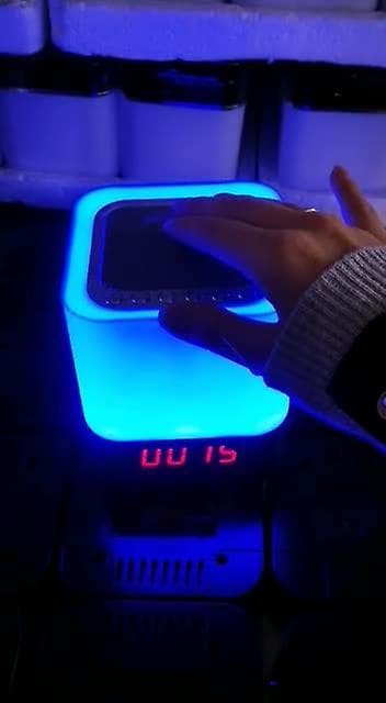 Touch Control LED Natlampe Bærbar Trådløs Bluetooth Højttalere Sengebord Lampe