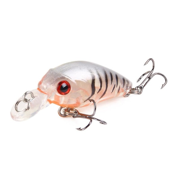 Fiskeblink, 2 stk. Plast Hard Bait Fiske kroge 3d Kunstige Fiskeblink, Wobbler Kunstige Madding Blink 4,5 cm 2