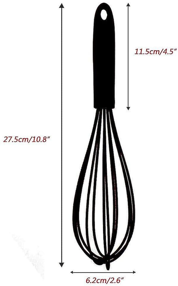 Silikonvisp Multifunktionell Köksballongvisp Non-stick Silikon Äggballongtråd