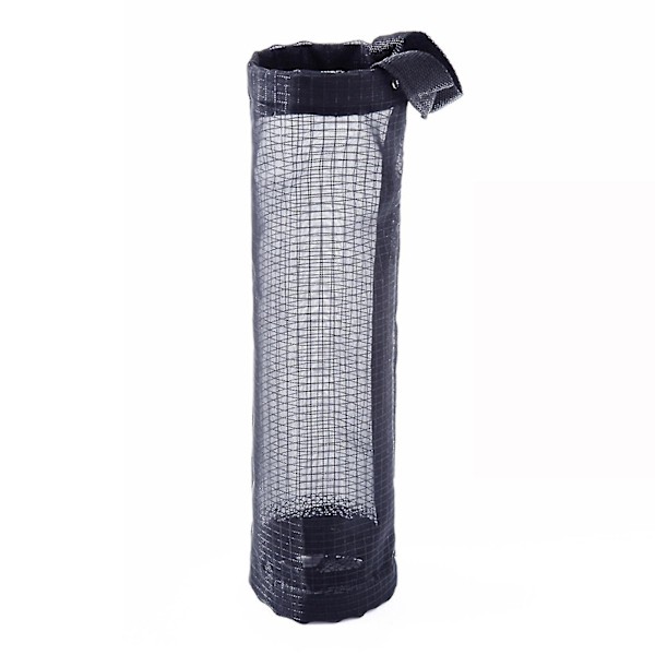 Plastposeholder Mesh Hengende Oppbevaringsdispensere Sammenleggbar Pustende Vaskbar Hengende Mesh Søppelposearrangør for Kjøkken Plastposeoppbevaring