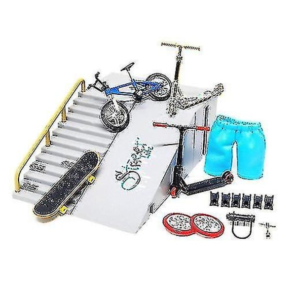 Stor fingerboard set ramp scooterbräda CDH-9