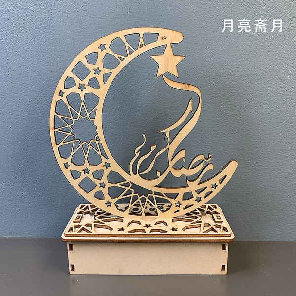 Ramadan-dekorationer, Moon Star Ramadan-ljus, Ramadan-dekorationer - Ramadan Eid Led Night Light, Dekorationsbord D