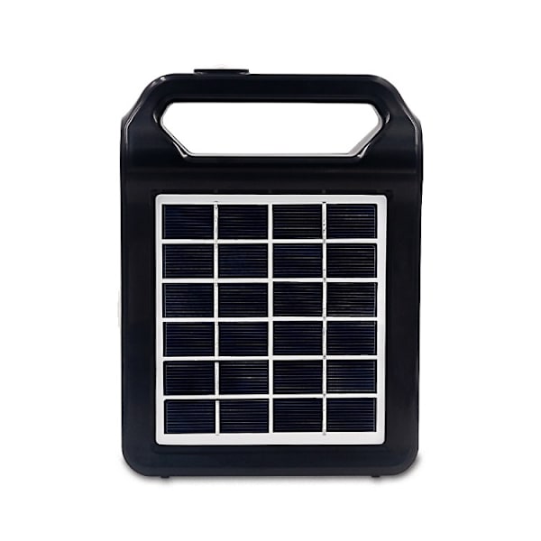 Bärbar solcellsgenerator för utomhusbruk med uppladdningsbart energisystem och ficklampa för nödbelysning vid camping