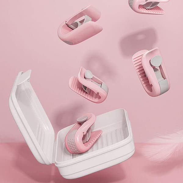 6 stk. lyserøde dynebetræk clips, sengetæppe clips, uden nåle og ledninger