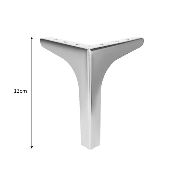4 st möbelsoffa ben i metall, moderna stil diy möbelfötter 13cm