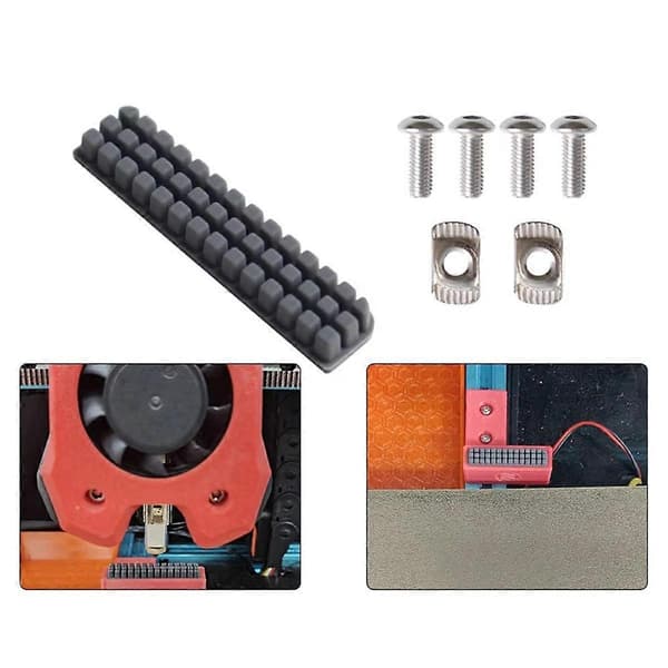 Til Voron 2.4 R2 Dyse Silikonebørste 3D Printer Dyse Rengøringsværktøj til VORON V2 3D Printer