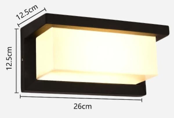 Moderni ulkoseinävalaisin Led 18w Vedenpitävä Ip65 Valaistuskoristevalo Warm White Light